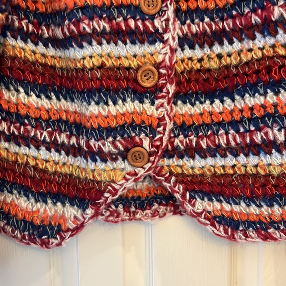 Multi color button down sweater - Picture 8 of 8